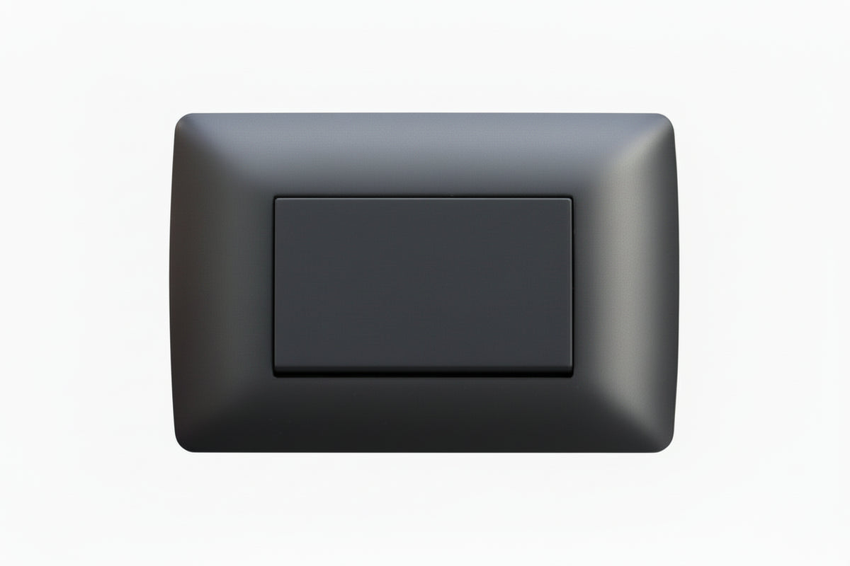 1 Lever 1 way switch - Black-220v
