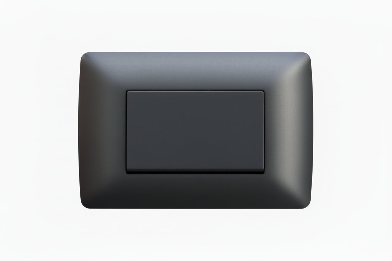 1 Lever 1 way switch - Black-220v