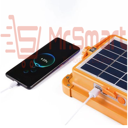100W Portable Solar Rechargeable LED Flood Light.
