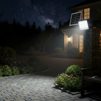100W Remote Controlled Solar Powered LED Flood Light IP66-6500k..