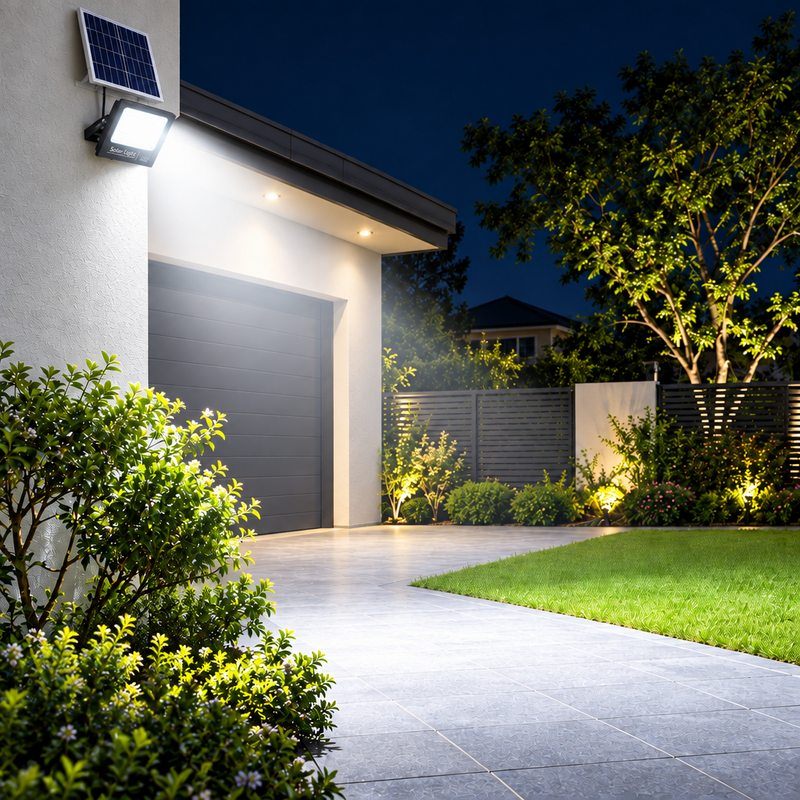 400W Remote Controlled Solar Flood Light-IP66-6500K-(12 Months Warranty).