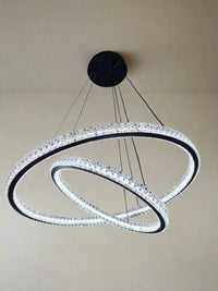 2 Rings LED Crystal pendant Light/Lamp - 2048/6-4. - Mr.Smart SA's Best Online Shopping Store