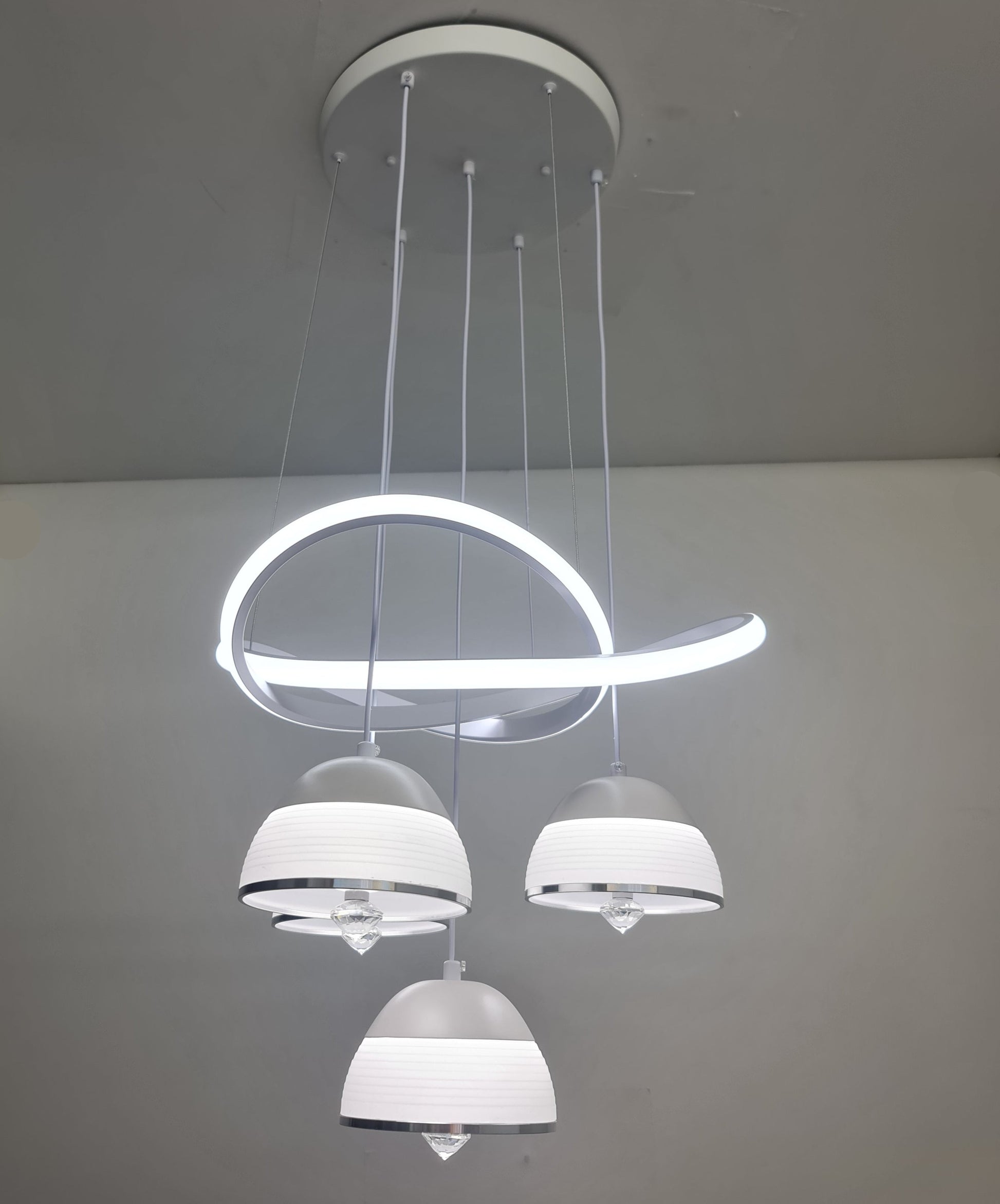 LED Acrylic Pendant Light/Lamp-8073/3+1. Mr.Smart SA's Best Online Shopping Store.