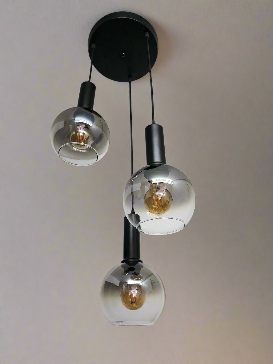 3 glass bowl hanging pendant lamp (bulbs not included). Mr.Smart SA's Best Online Shopping Store.