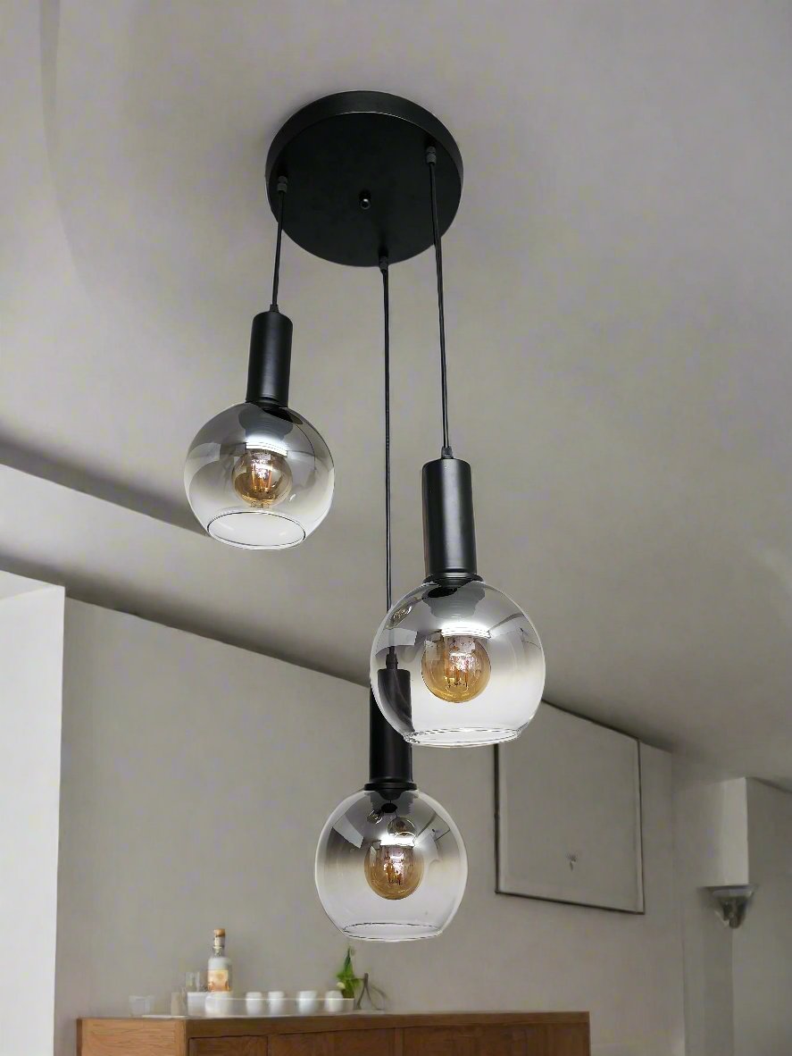 3 glass bowl hanging pendant lamp (bulbs not included). Mr.Smart SA's Best Online Shopping Store.