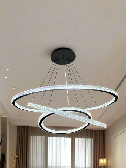 3 Rings crystal chandelier pendant light - 20215/4 6.8. Mr.Smart SA's Best Online Shopping Store.