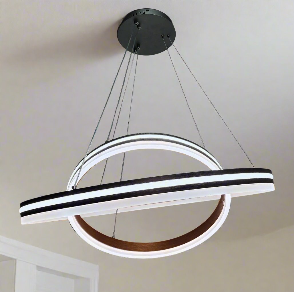 2 Rings LED acrylic pendant light 898-4.6. - Mr.Smart SA's Best Online Shopping Store