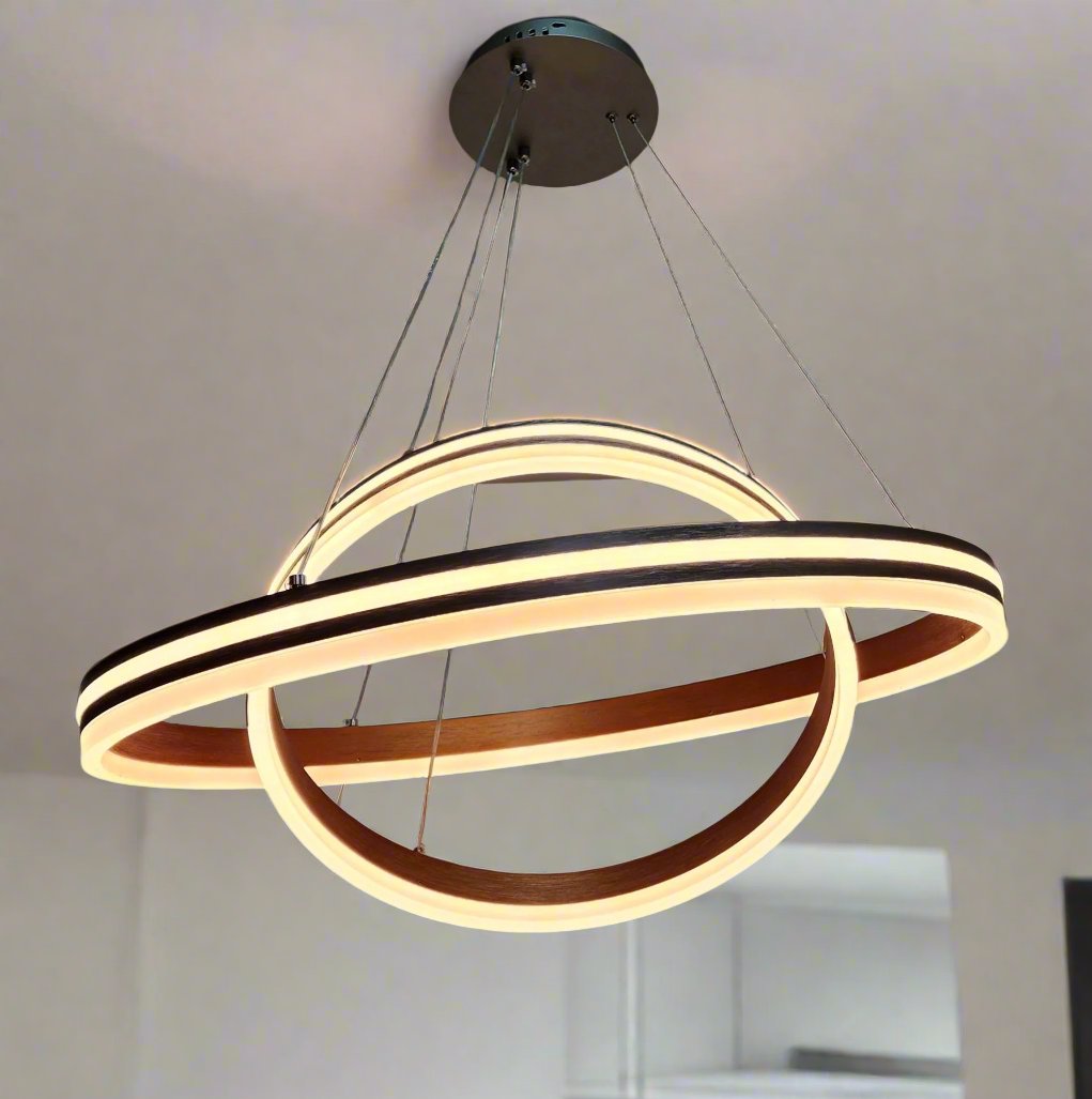 2 Rings LED acrylic pendant light 898-4.6. - Mr.Smart SA's Best Online Shopping Store