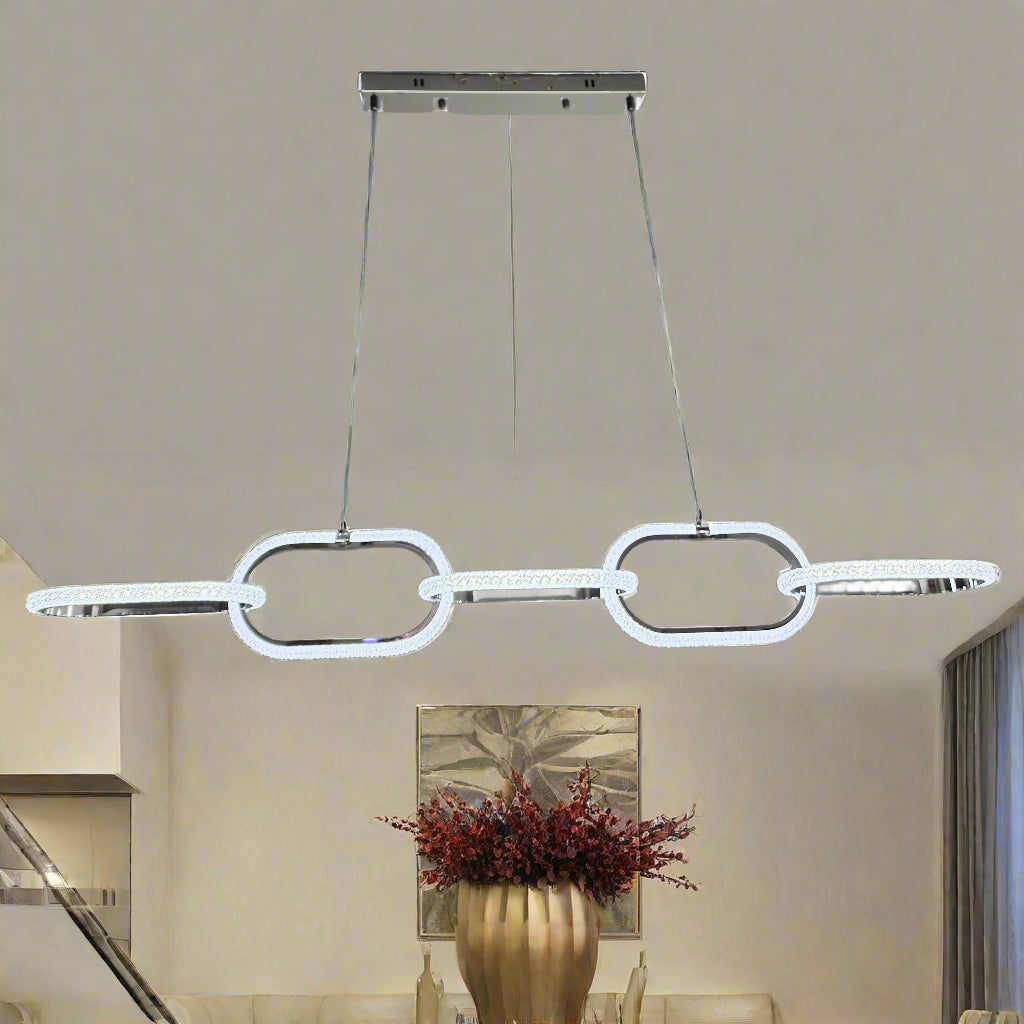 LED crystal dining pendant Lamp - 8802.