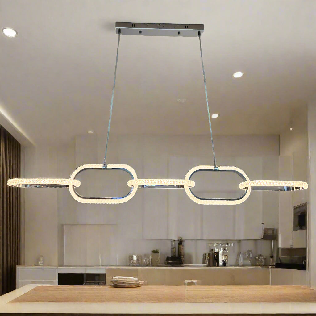 LED crystal dining pendant Lamp - 8802.