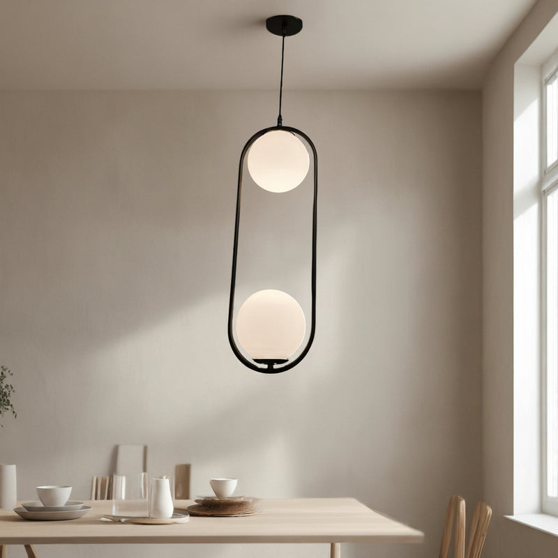 2 Globe pendant lamp - M53.