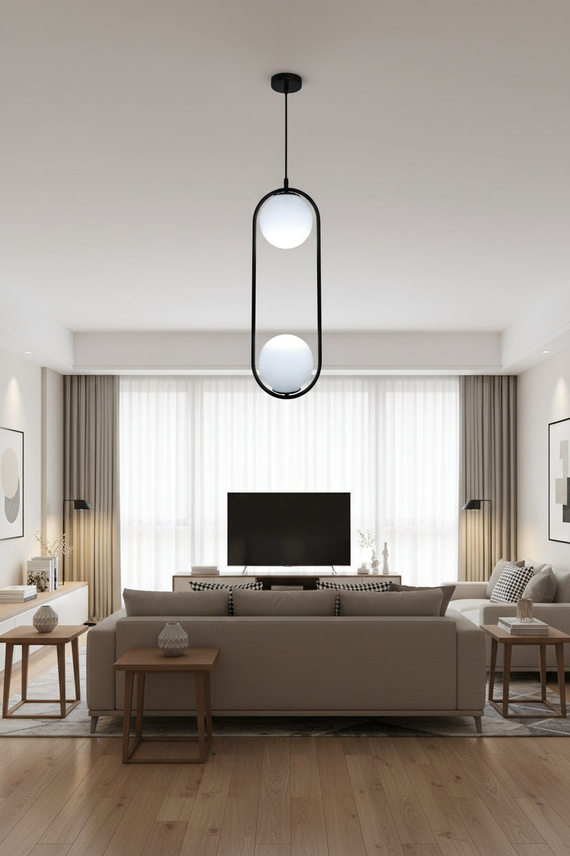 2 Globe pendant lamp - M53.