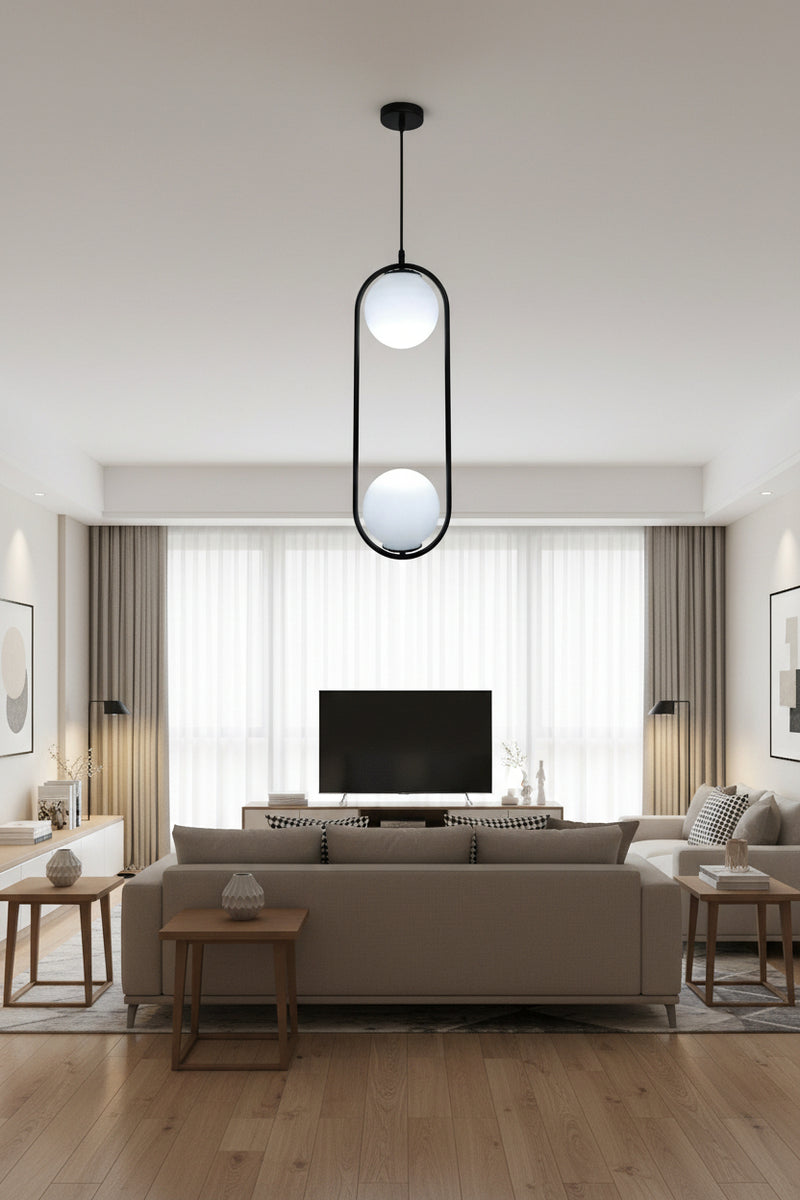2 Globe pendant lamp - M53.