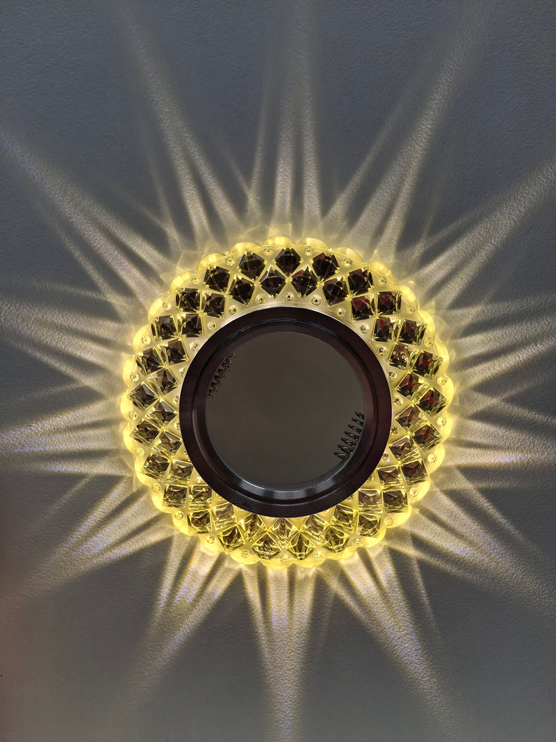 Pack of 02-Crystal LED Downlight fitting MD701