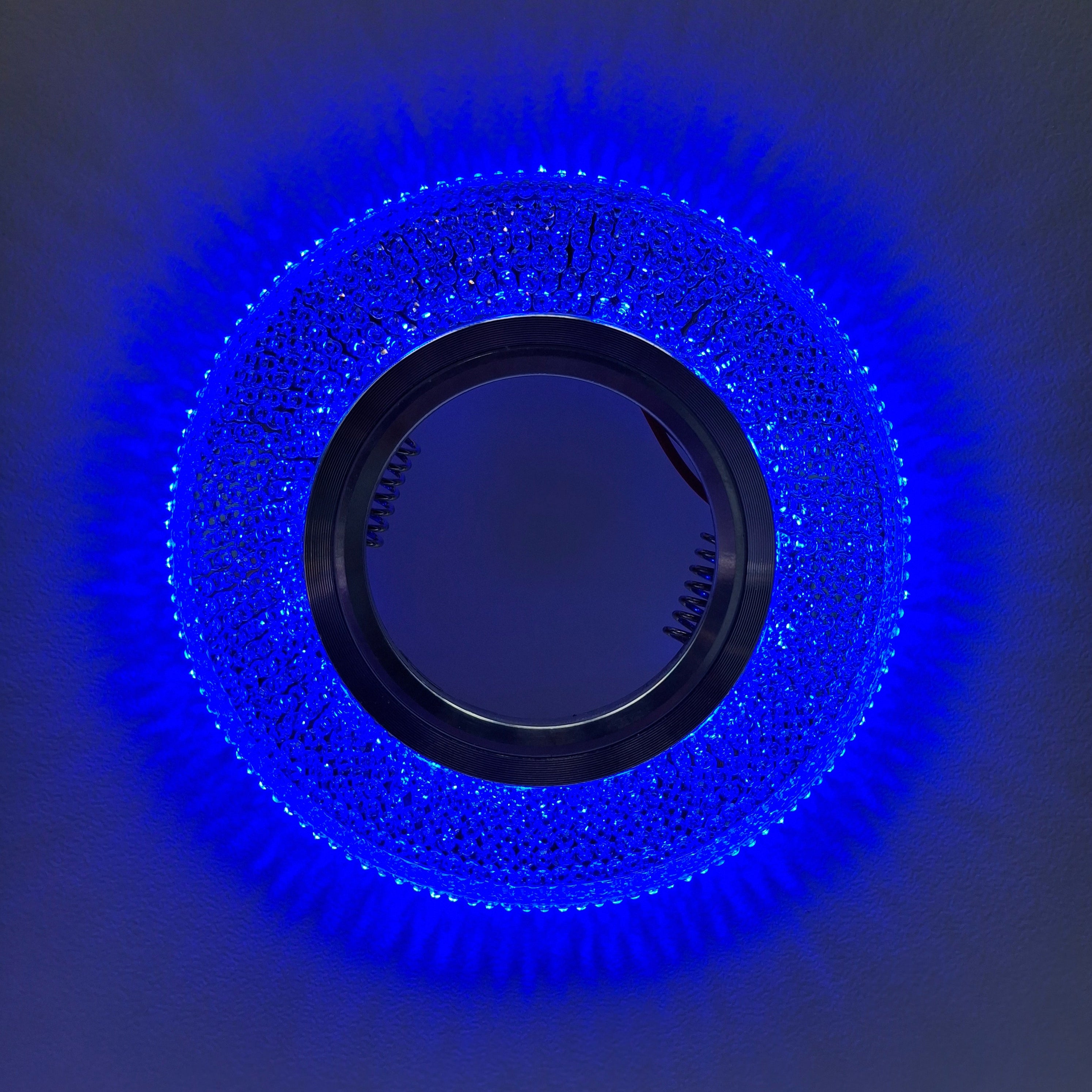 Crystal Blue LED downlight fitting MD707 - Pack of 02.
