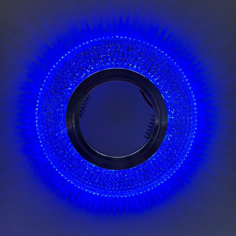 Crystal Blue LED downlight fitting MD707 - Pack of 02.
