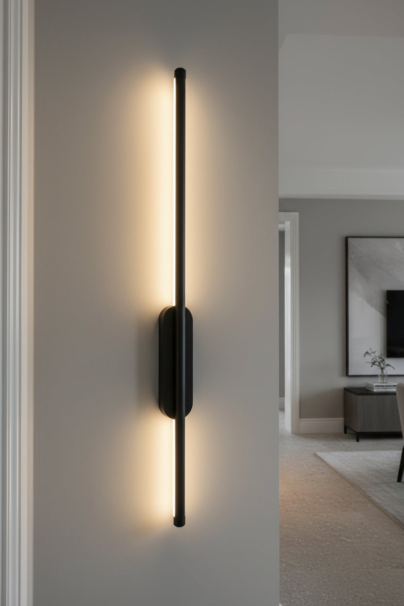 18W LED Wall Lamp - Black.