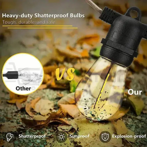 5m 10 Bulbs Plug-In LED Festoon String Light (2 Years Warranty).