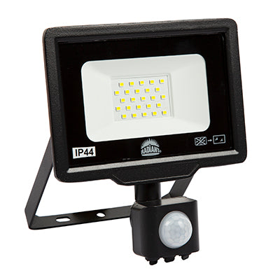 radiant Floodlight & Motion Sensor LED 20w 6500K