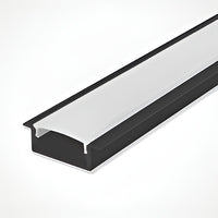 20x10mm Black recessed LED profile 
