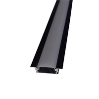 17mm x 7mm 3M Recessed Aluminum Channel for LED Strip Lights-2103BK.