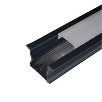 17mm x 15mm 3M Recessed Aluminum Channel for LED Strip Lights-2105BK.