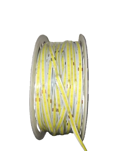 Ultra bright COB LED strip light 220V 8MM IP20 installed in modern ceiling design