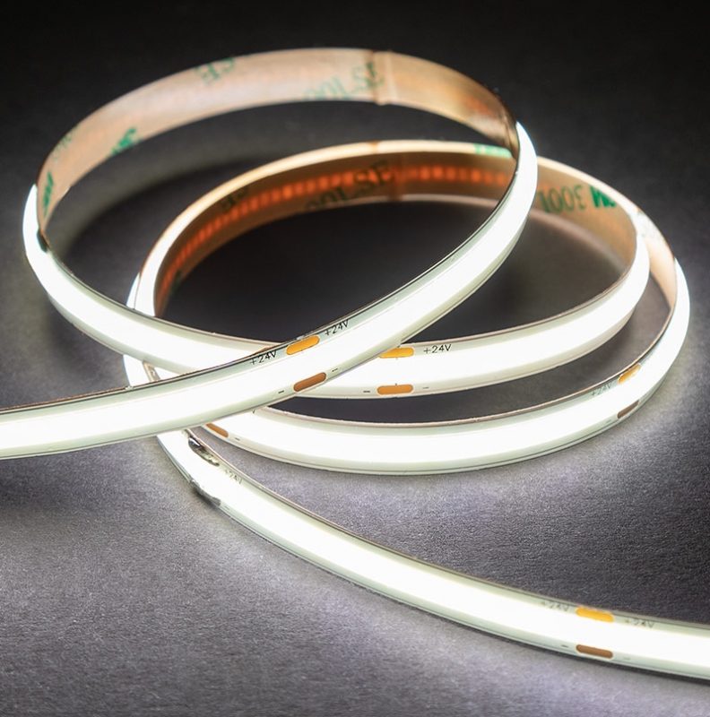 24V 5M COB high bright LED strip light.
