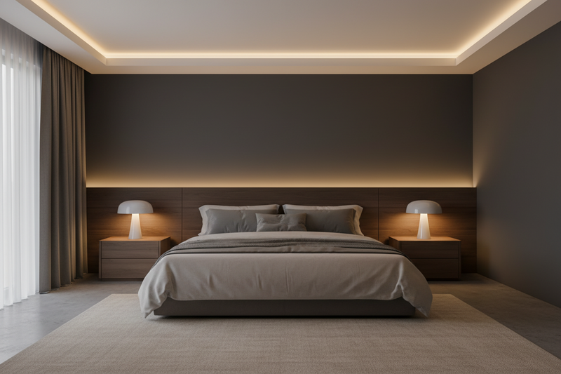 24V IP65 COB LED strip light - per meter- Warm White-Bedroom.