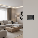 2 Lever 1 Way Switch - Silver.