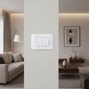 2 Lever 1 Way Switch - White.