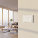 2 Lever 1 Way Switch - White.