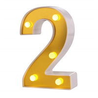 Gold plated LED Number Lights. - Mr.Smart SA's Best Online Shopping Store