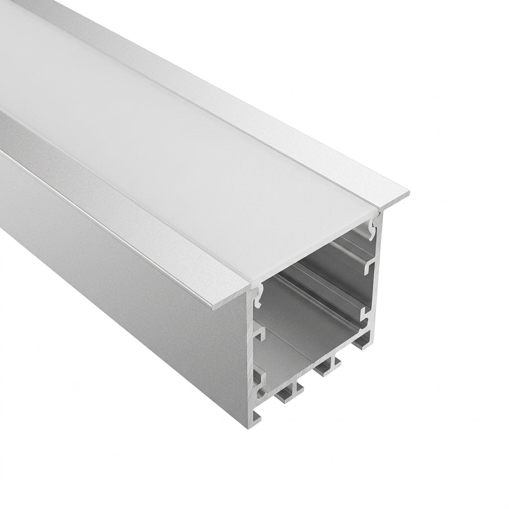 35mm x 35mm 3M Recessed Aluminum Channel for LED Strip Lights.