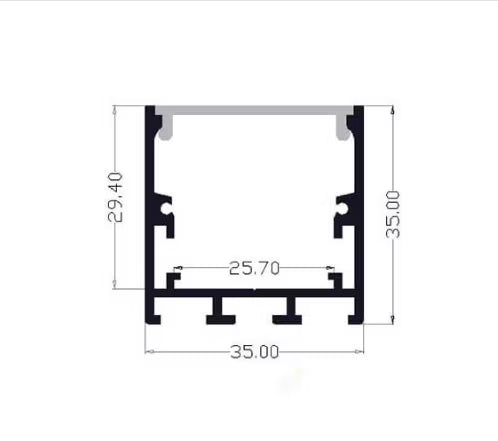 35mm x 35mm 3M Surface Mount Aluminum Channel for LED Strip Lights.