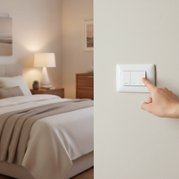 3 Lever 1 Way Switch - White.