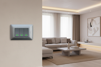 3 Lever 1 Way Switch - Silver.