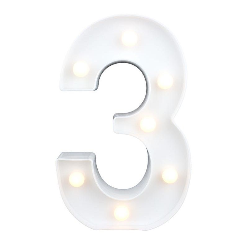 LED Number Lights (Size 22CM)