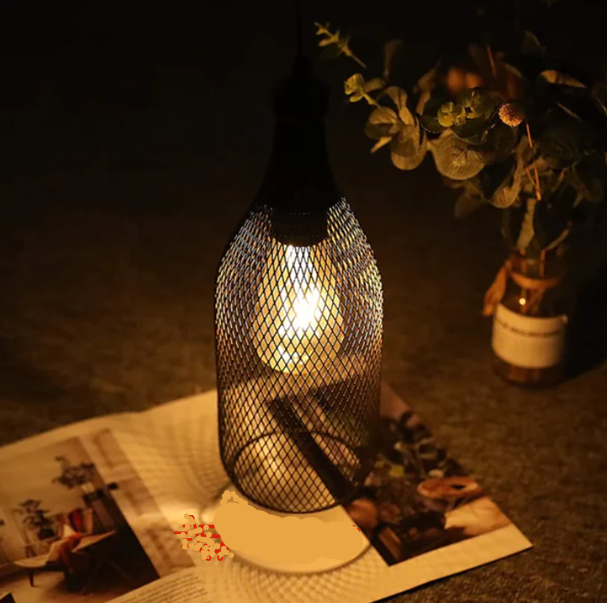 Bottle Metal Mesh Pendant Light.