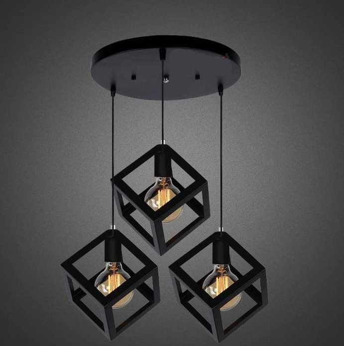 3 Metal matte black cubes pendant light Mr.Smart SA's Best Online Shopping Store.