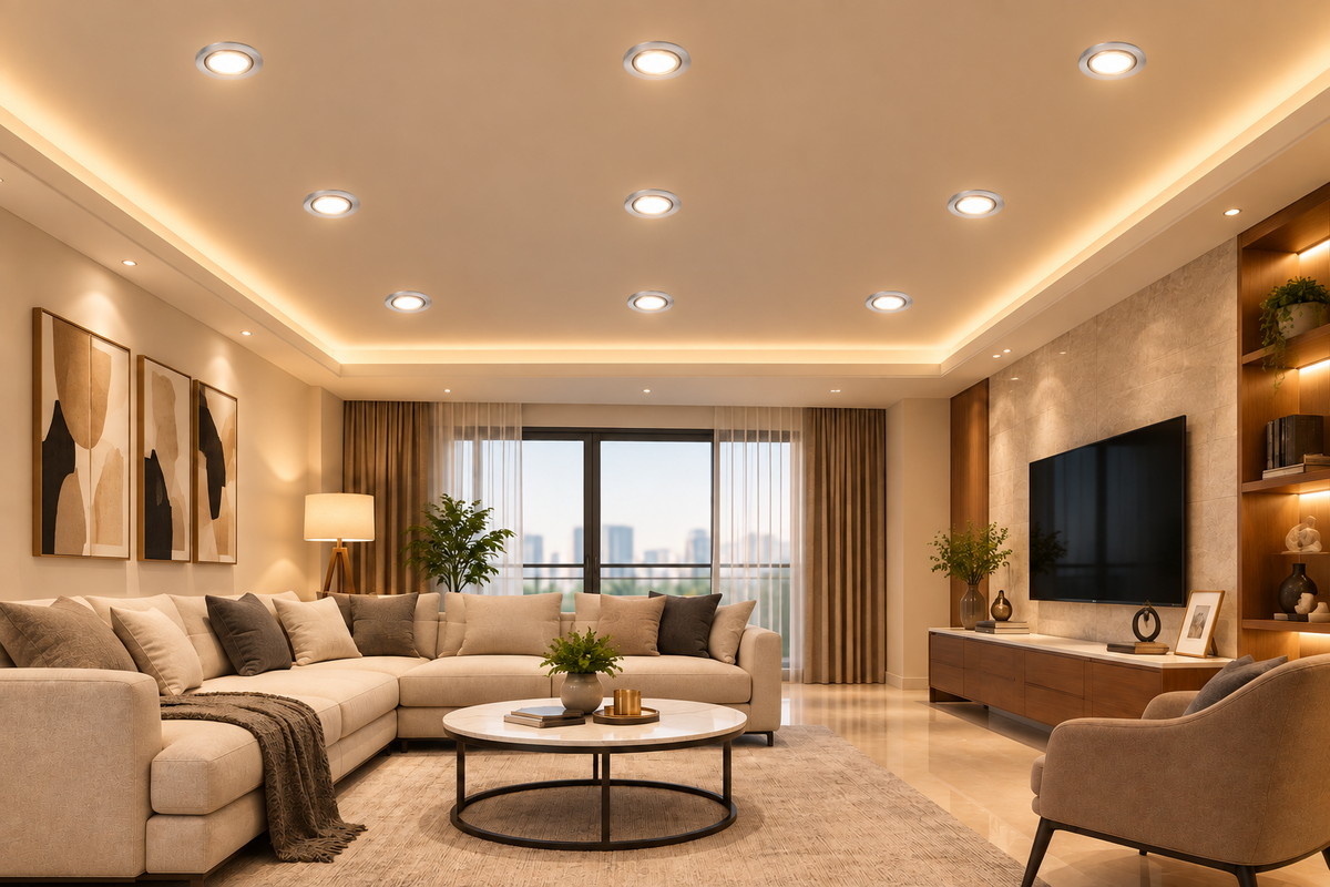 3W LED ceiling lamp.