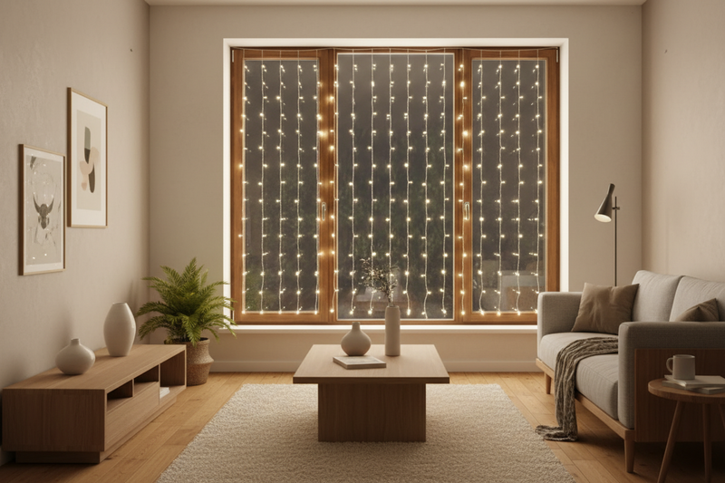 3m x 3m Curtain/icicle Fairy Light.