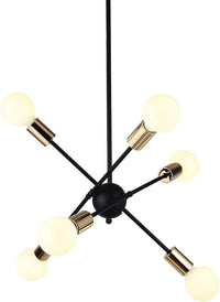 6 light Sputnik chandelier - 80435/6X.
