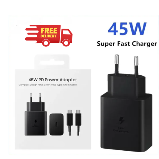 45W Super Fast Charger Compatible With Samsung.