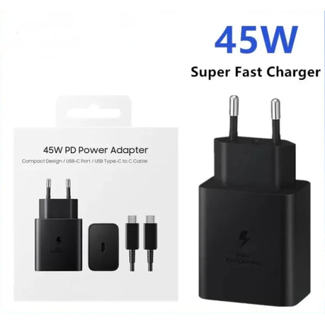 45W Super Fast Charger Compatible With Samsung.