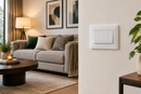 4 Lever 1 Way Switch - White.