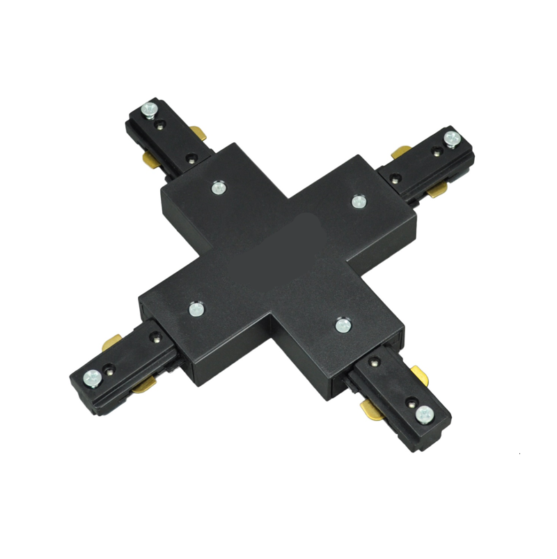 4 WayTrack Line Connector - Black.