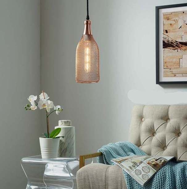 Bottle Metal Mesh Pendant Light. Mr.Smart SA's Best Online Shopping Store.