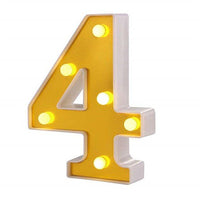 Gold plated LED Number Lights. - Mr.Smart SA's Best Online Shopping Store