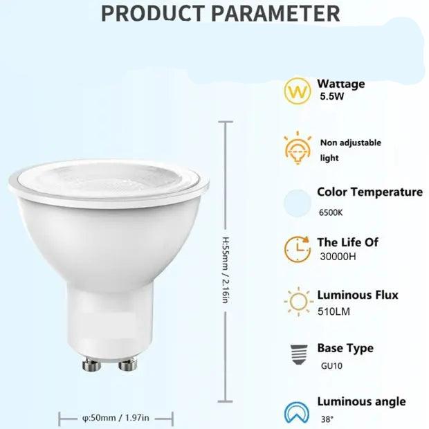 5.5W GU10 Cool White Downlight Globe. My Store